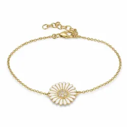 Kollektionsprov prästkrage zirkon armband i förgyllt silver - Matilda