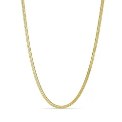 Kollektionsprov halsband i förgyllt stål 45 + 5 cm x 3 mm  - OCEANA
