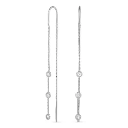 Kollektionsprov kedja örhängen i silver