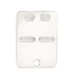 Kollektionsprov ID bricka i silver
