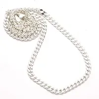 Kollektionsprov BNH panzerhalskedja i silver 45 cm x 12,0 mm
