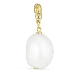 Kollektionsprov pärla hängen i förgyllt silver