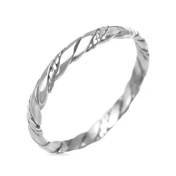 Kollektionsprov vridet ring i silver