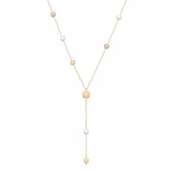 trochus Y-halsband i förgyllt stål - AURA