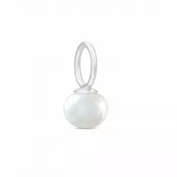 Lille Julie Sandlau pärla hängen i satinrhodinerat sterlingsilver