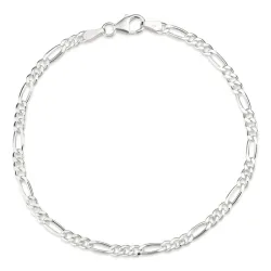 figaroarmband i silver 17 cm x 3,4 mm