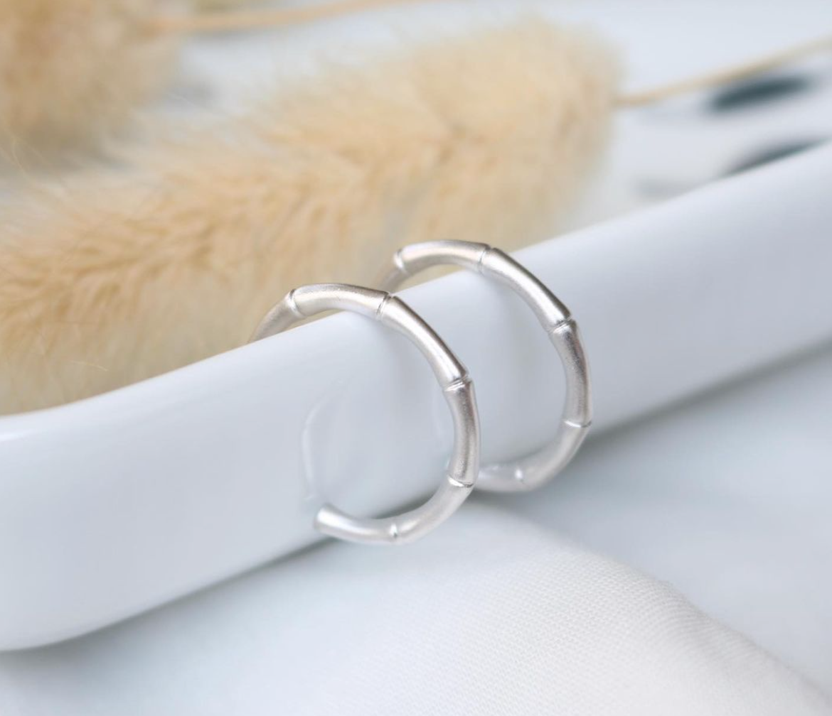 silver hoops